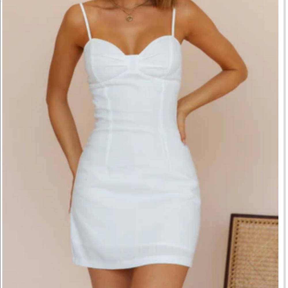 NWT White Dress from Fortunate One “Bubbly Dress”